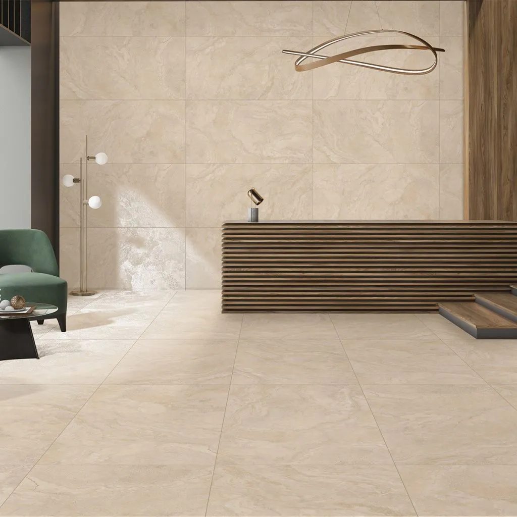 Мрамор Венис Крема Матовый Cтр. керамогранит 60x120