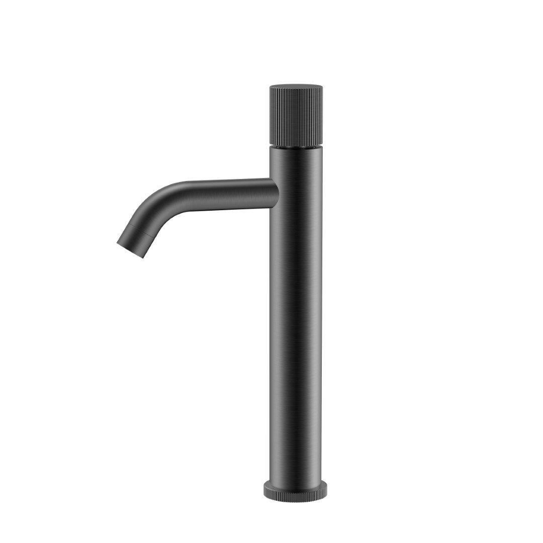 Смеситель STICK для умывальника высокий BOHEME Gun Metal LINEA
