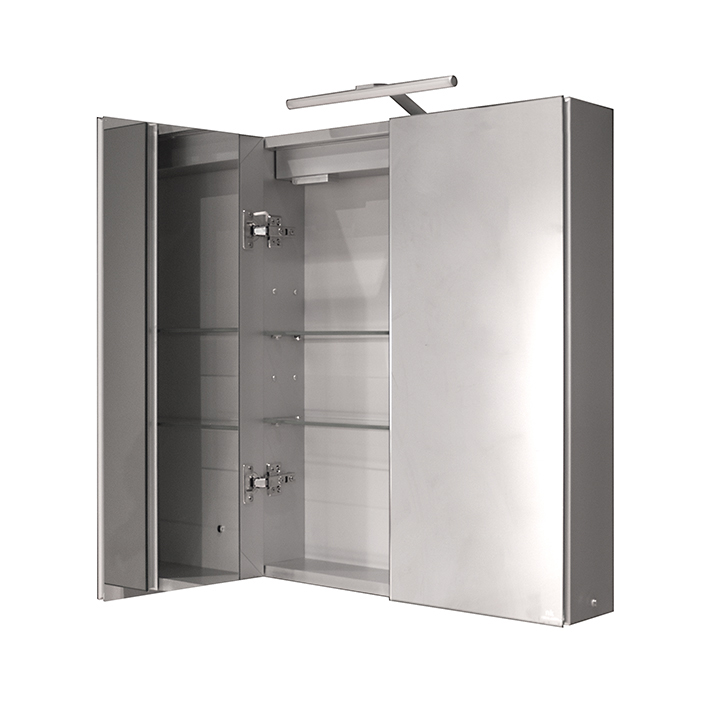 SMART CABINETS шкаф подвесной с двумя дверцами и двойным зеркалом с подсветкой 800Х750Х135