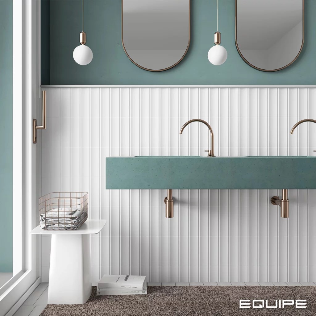 EQUIPE VIBE GESSO WHITE IN керамическая плитка 6.5х20