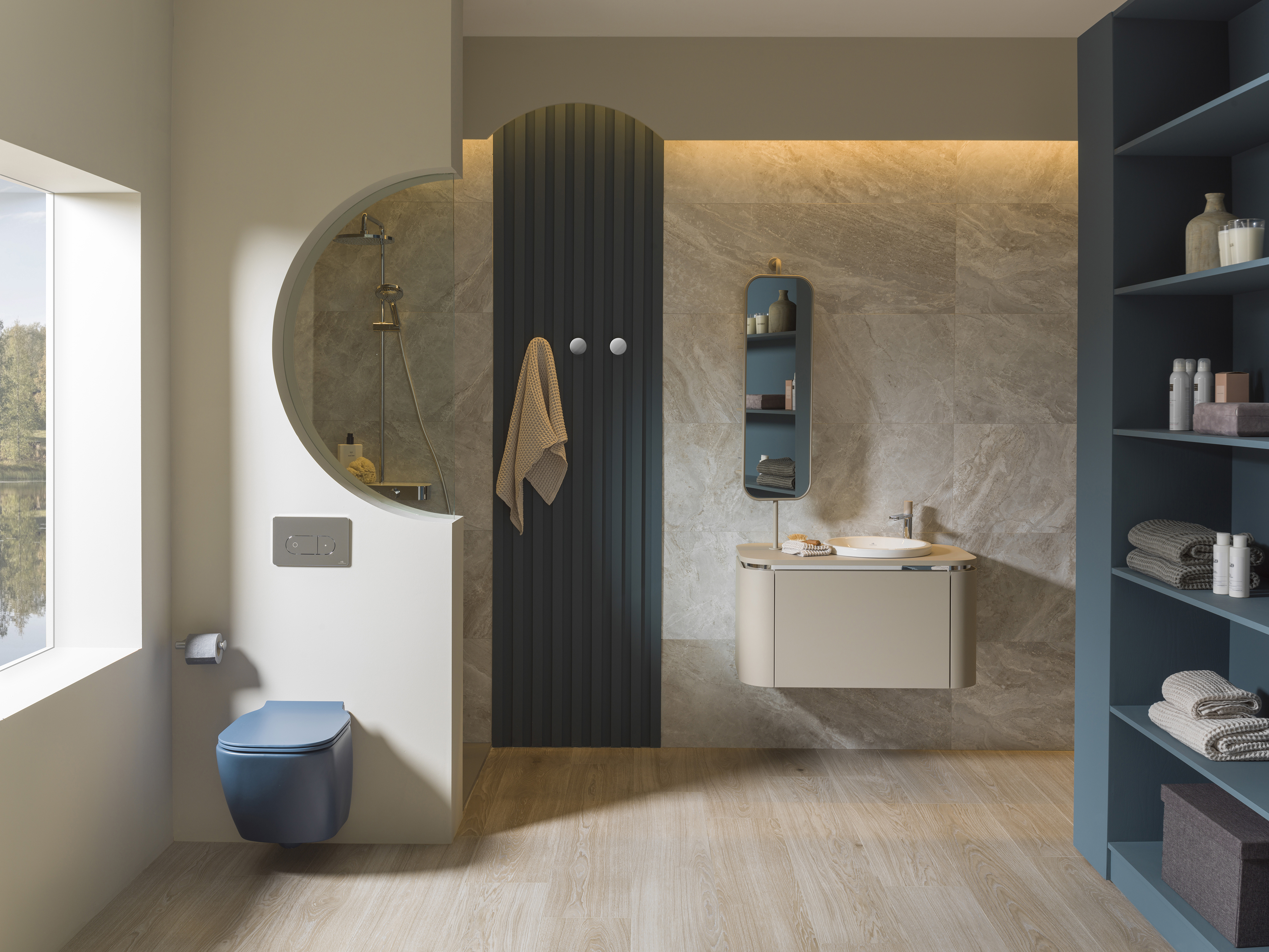 Forma PACK MUEBLE + ESPEJO FORMA BEIGE тумба с зеркалом