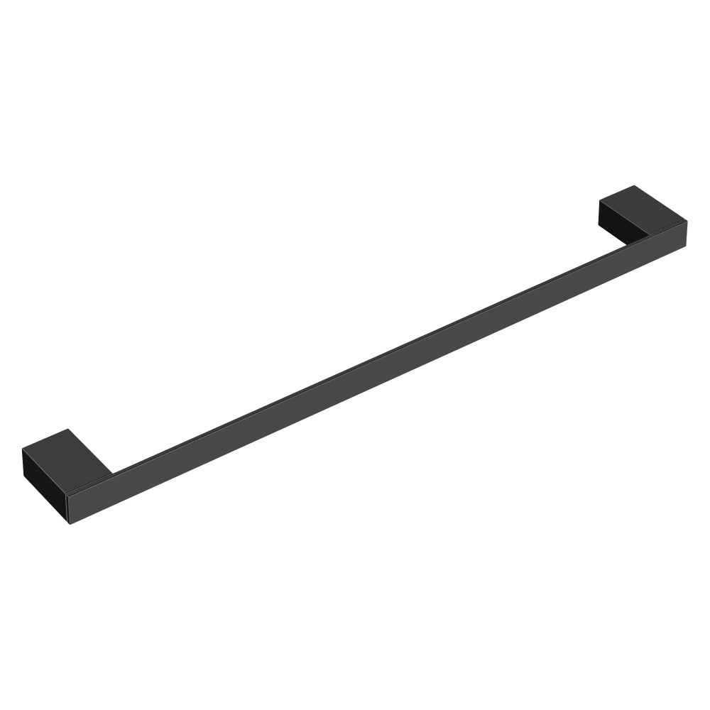 Полотенцедержатель длинный Qubic Black 10722-B