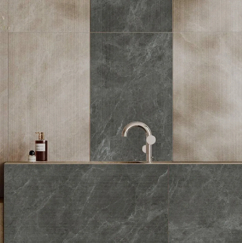 Rigato Decor Antrasite керамогранит 60 x 120 см
