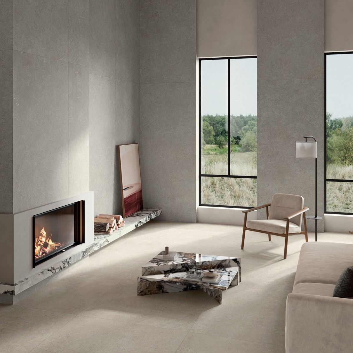 Xlim Kreta Grey Matt керамогранит 120x280см 6mm