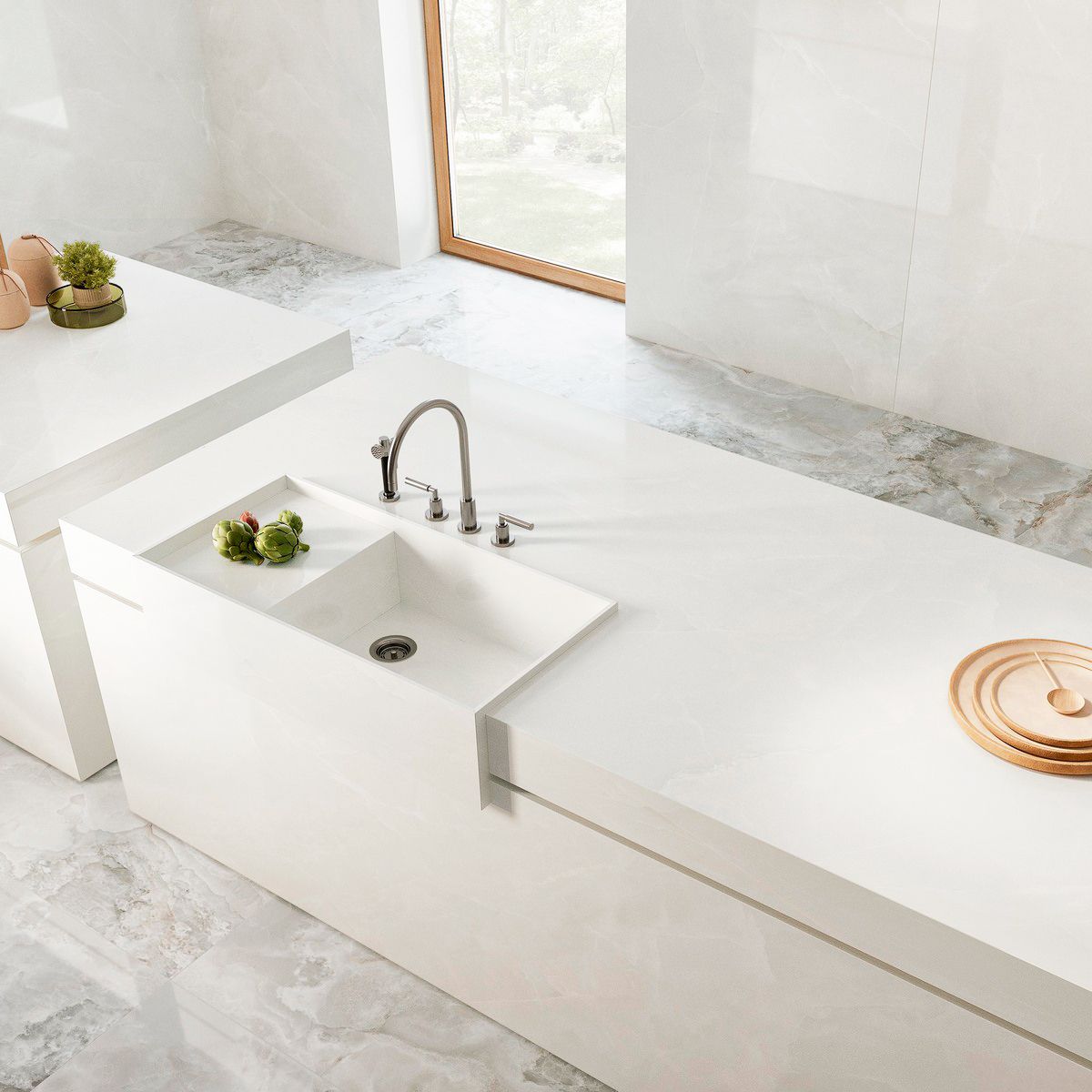 Xlim Scarlet Soft White Polished керамогранит 120x280см 6mm