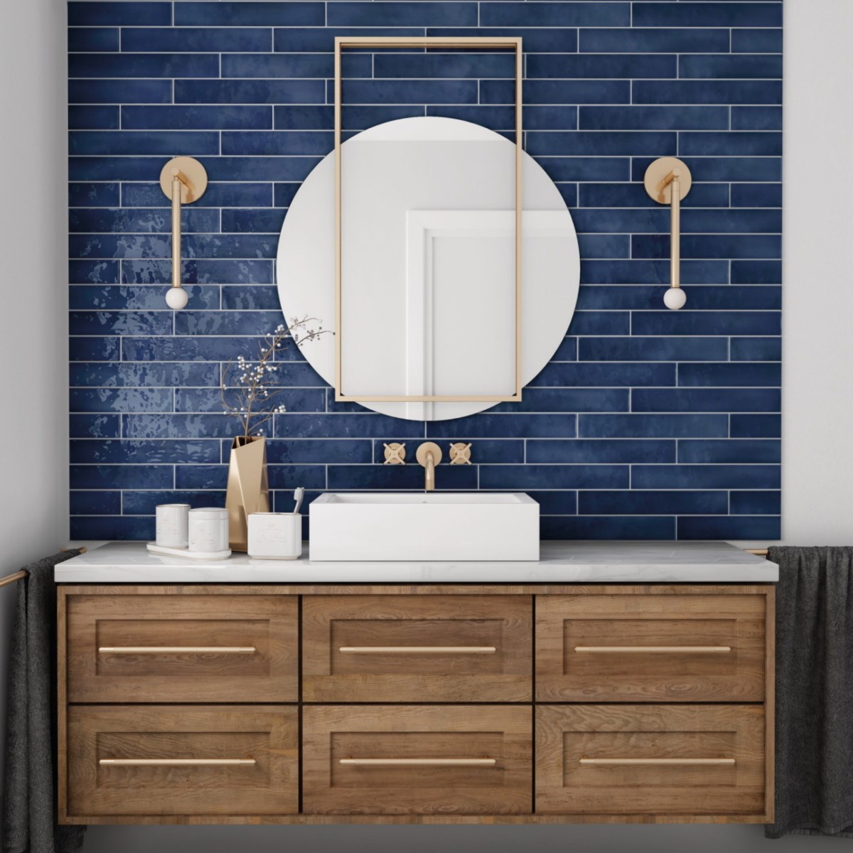 EQUIPE MANACOR OCEAN BLUE керамическая плита 6.5х40