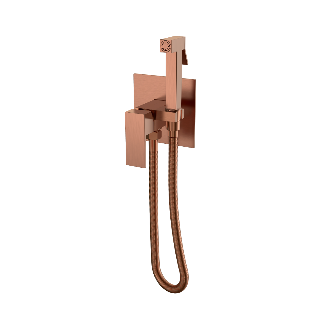 Смеситель гигиенический Qubic Copper Brushed