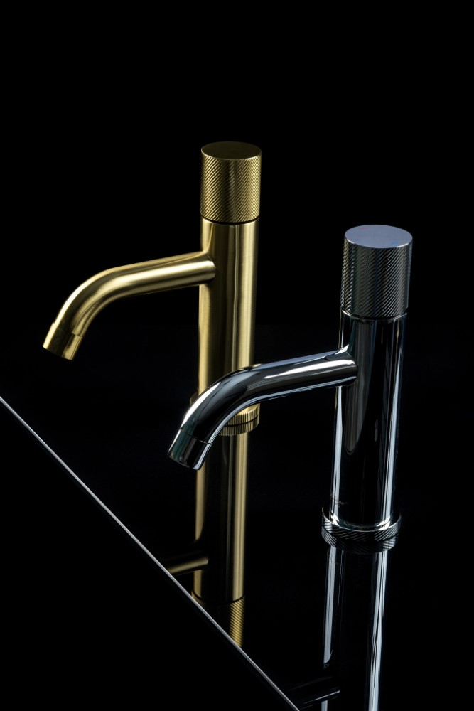 Смеситель STICK для умыв. низ. Matt Gold SPIRALE