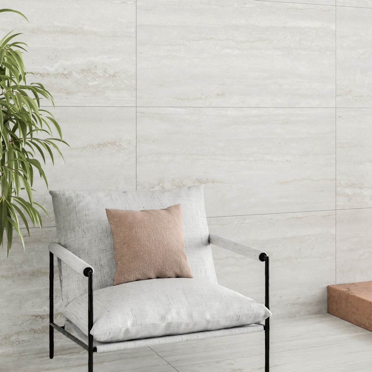 Travertino Sense Grey Matt Str керамогранит 60х120