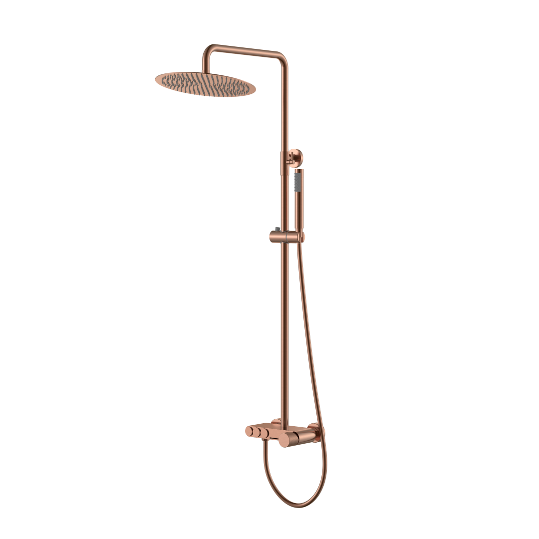 Стойка для душа STICK COPPER BRUSHED SPIRALE