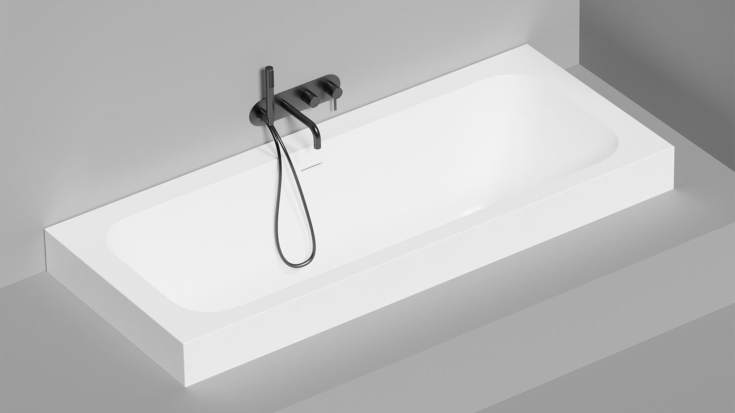 Встраиваемая ванна SALINI ORLANDA AXIS KIT 190x80 глянцевая