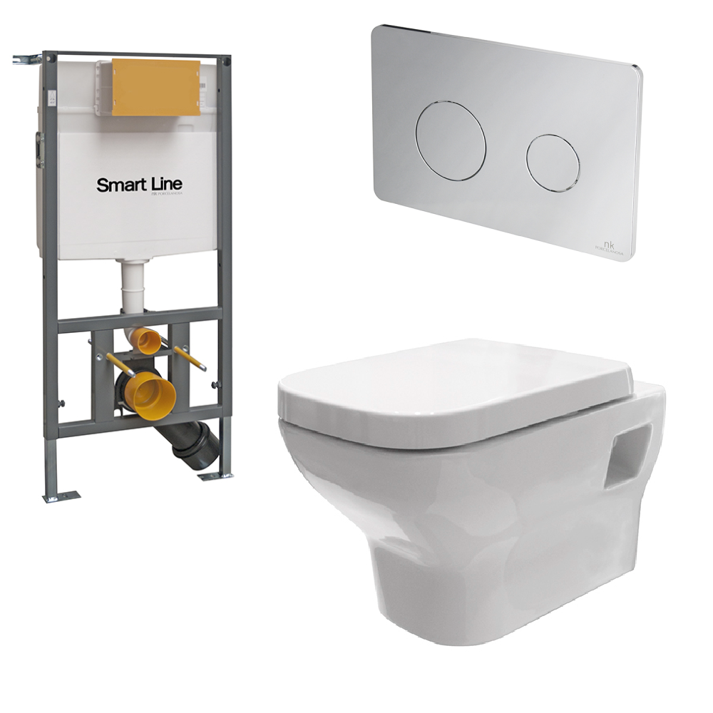 Комплект URBAN WALL HUNG WC (208327/130732/159542/104504) 51см.-ободковый