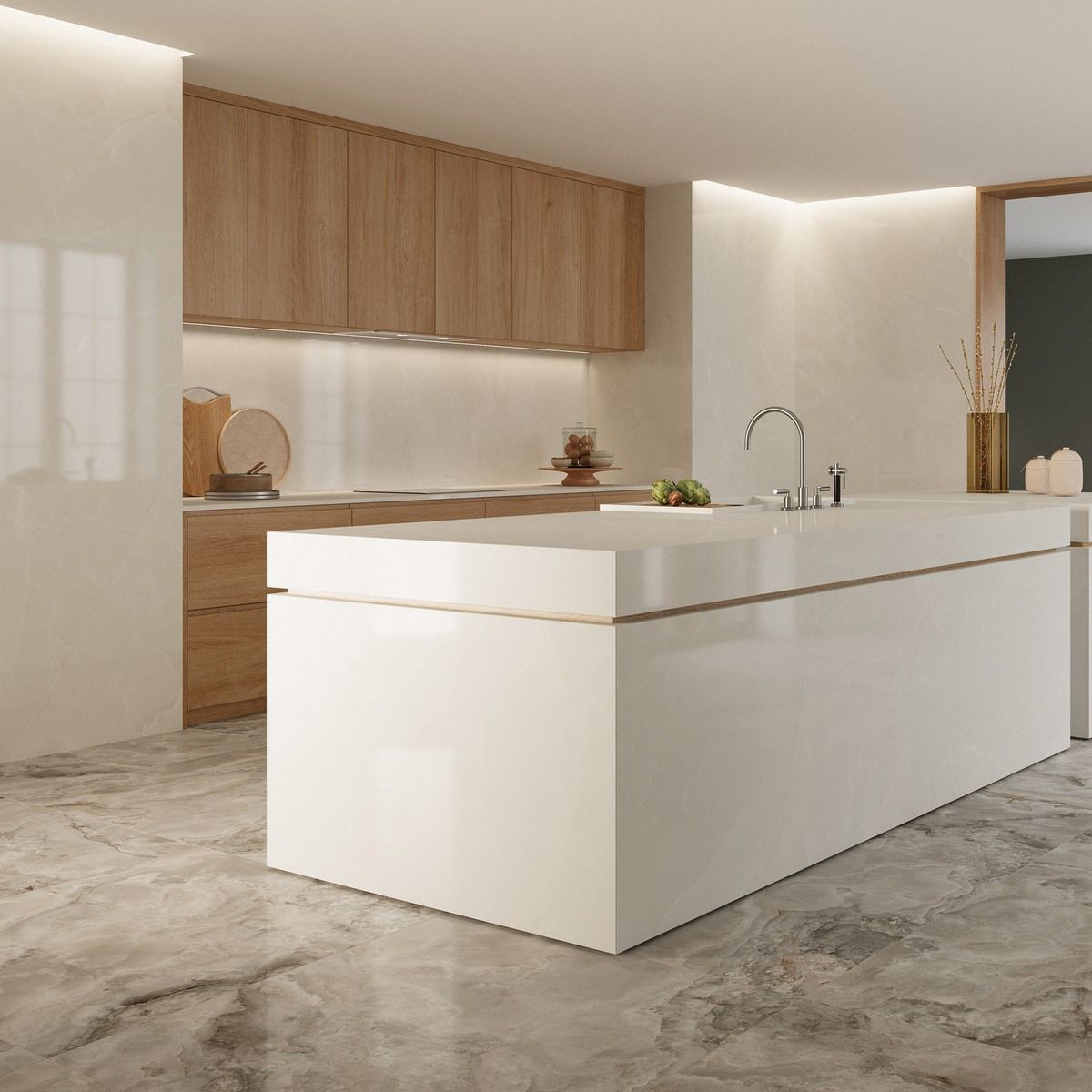 Xlim Scarlet Soft Ivory Polished керамогранит 120x280см