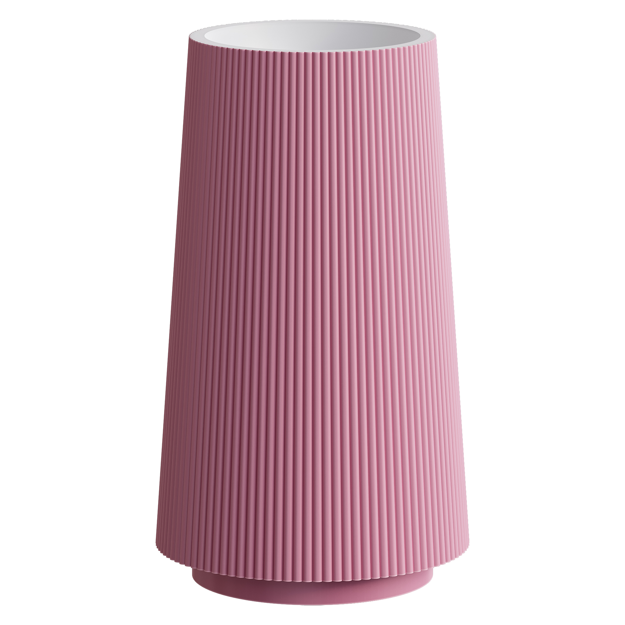 Раковина напольная рифленая Corian 480*480*850 LIGHT PINK (роза)