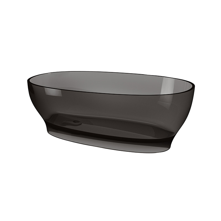 Swan отдельностоящая ванна из полимерной смолы 170x86 (smoke grey)