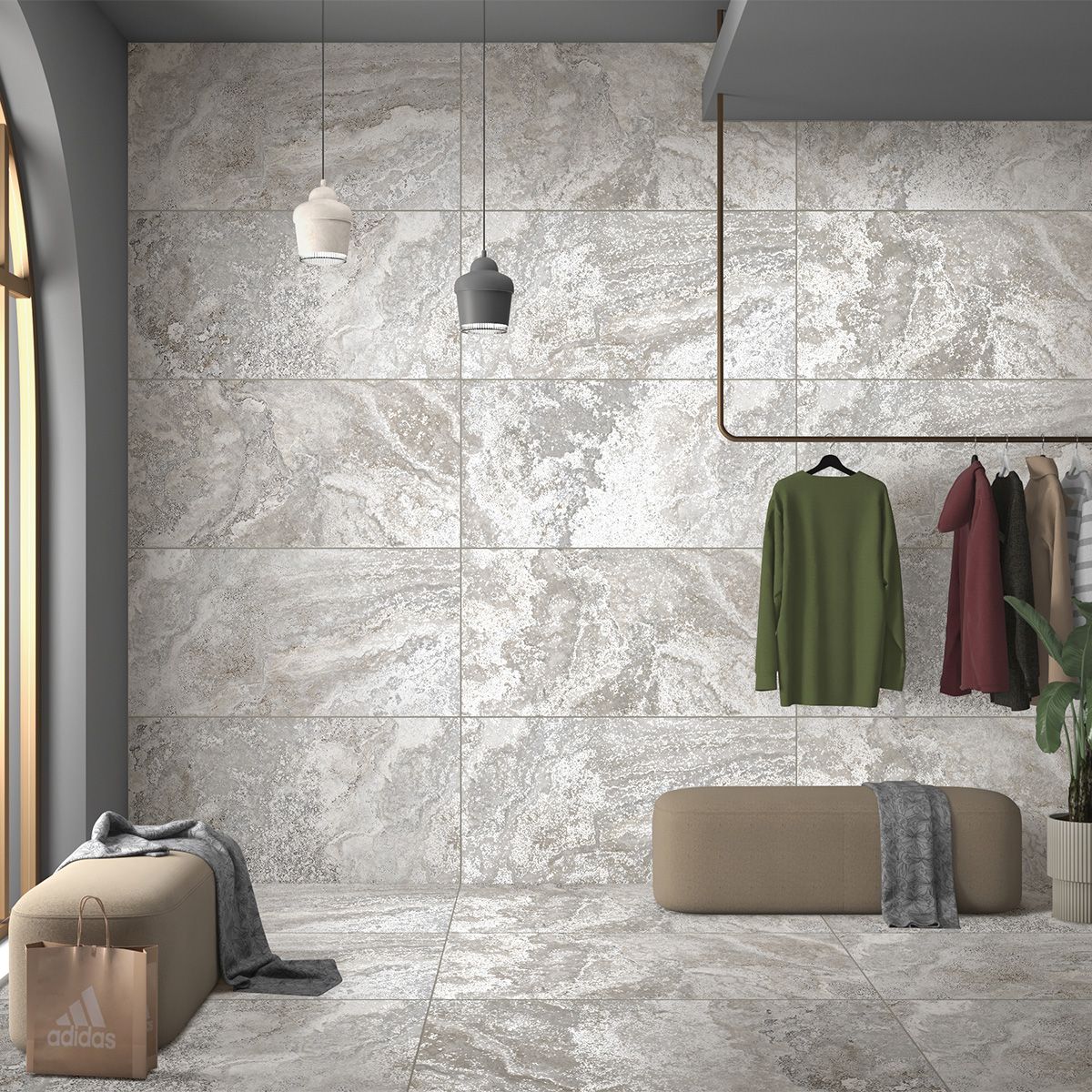 Luxury Ravena Grey Carving Str керамогранит 60x120