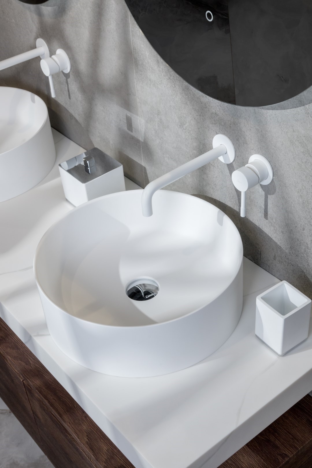 Раковина BOHEME LV204 Corian Matt White 40*13см