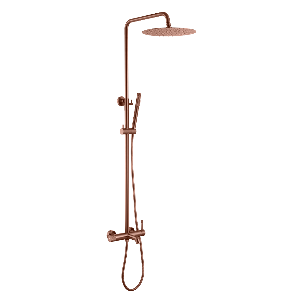 Стойка для душа со смесителем UNO Brushed Bronze