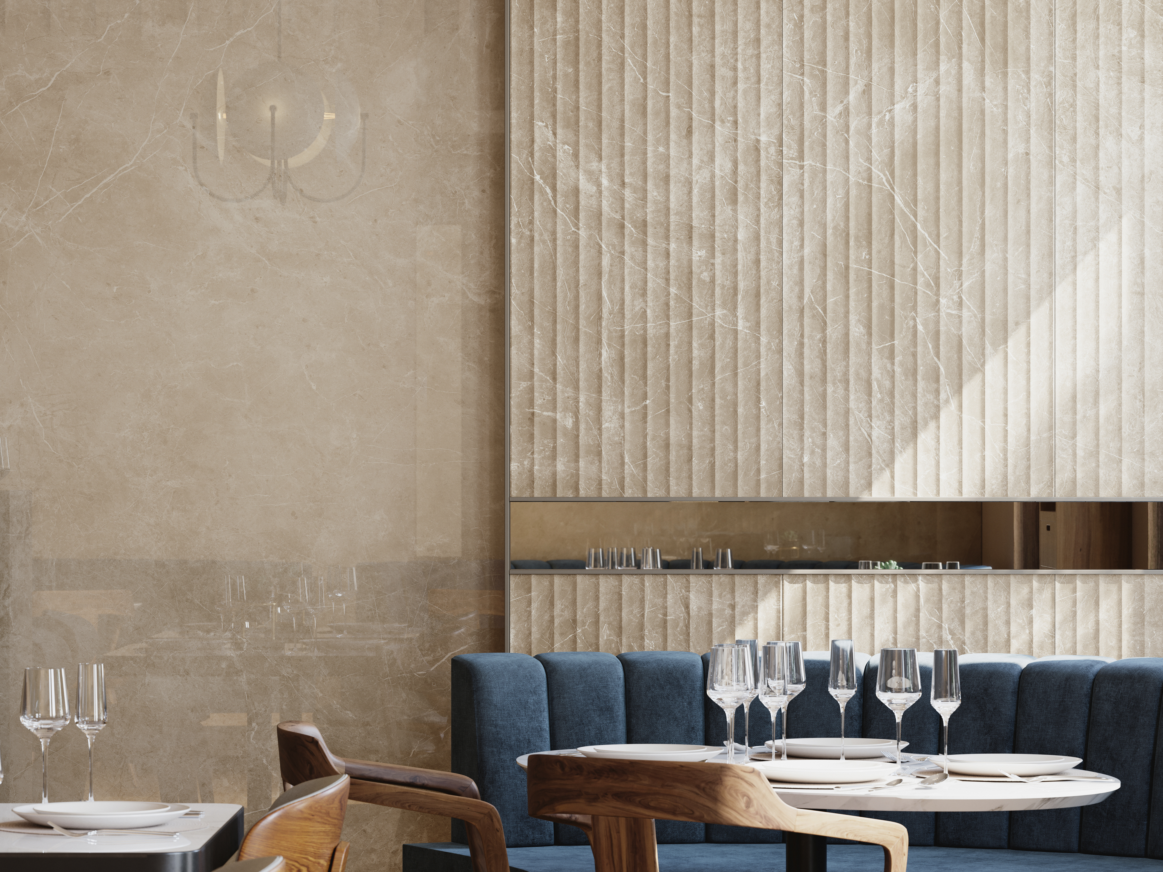 BEIGE VELLUTO POLISHED керамогранит 120X270