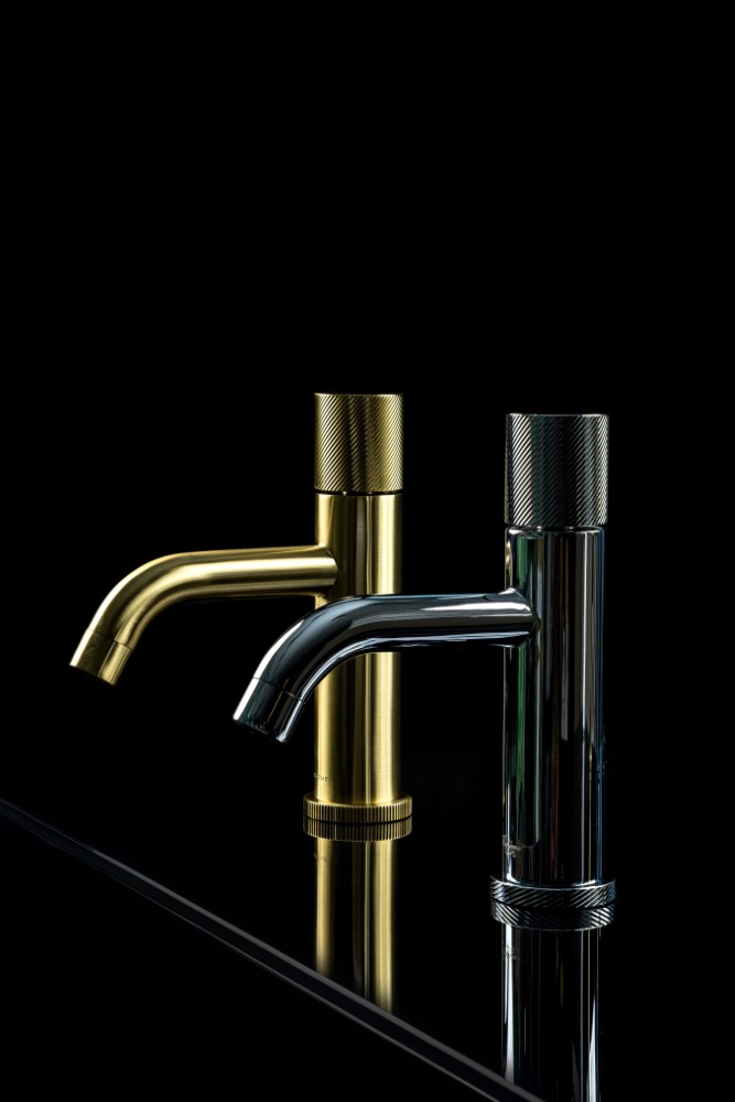 Смеситель STICK для умыв. низ. Matt Gold SPIRALE