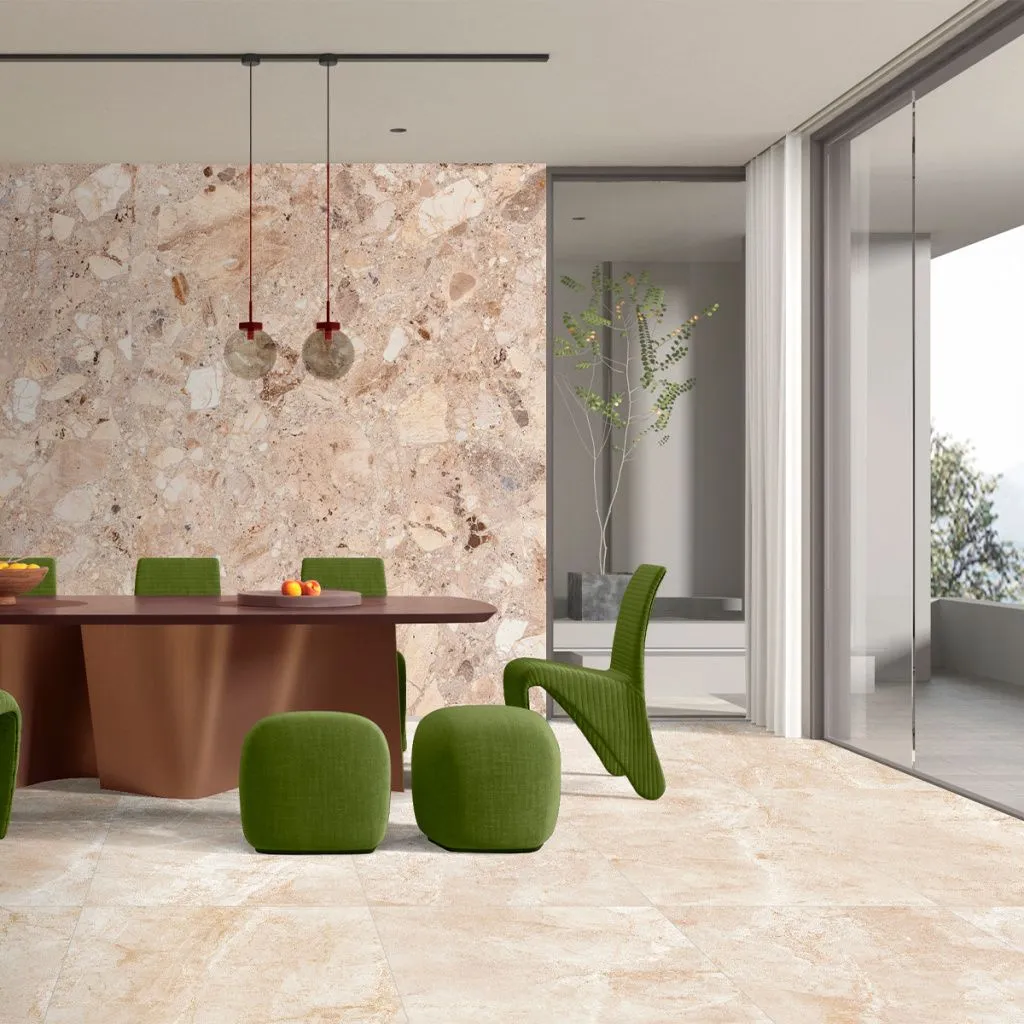 Via Emilia Камень Breccia Antica Beige керамогранит 60x120
