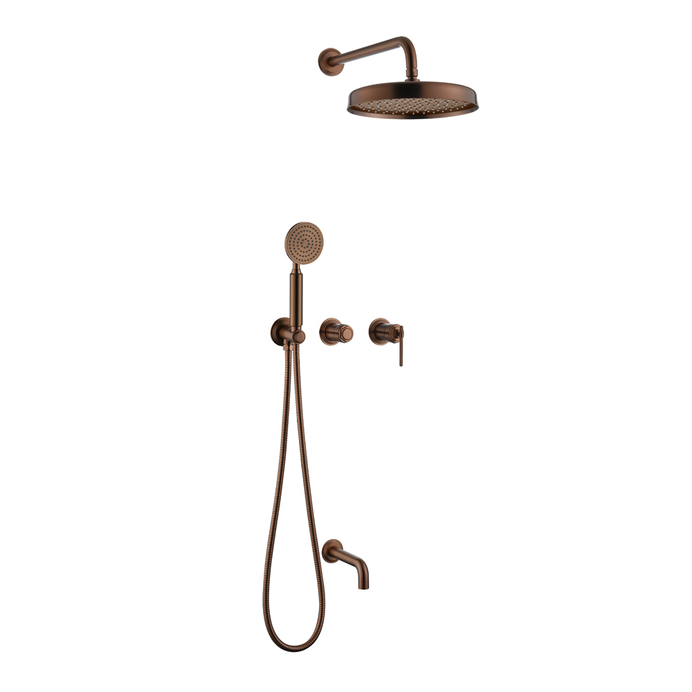Душевой комплект с изливом ETERNA BRUSHED BRONZE