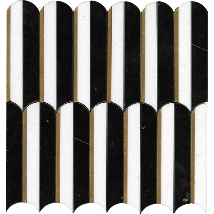 PIANO BLACK мозаика 30,5X30,5X1