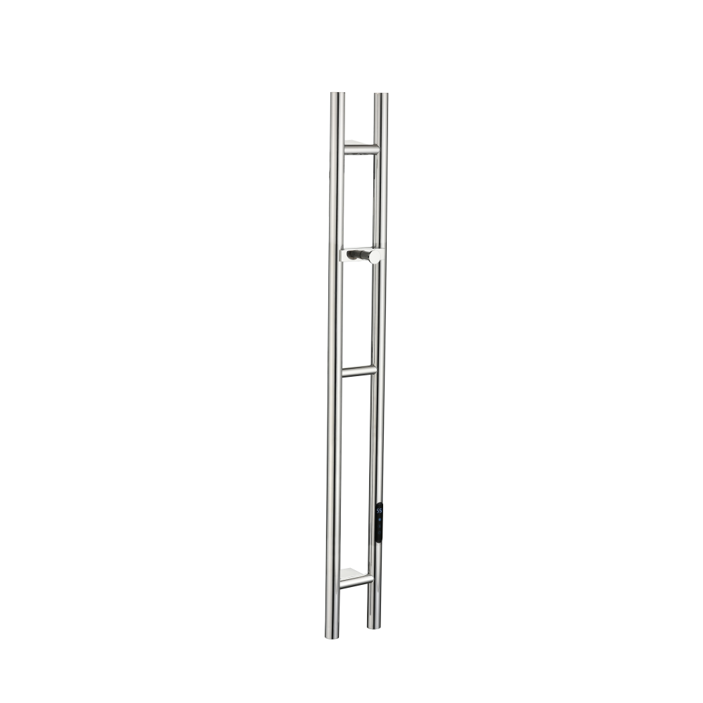 Полотенцесушитель электрический 2-трубы круглый CHROME 144x115х1200
