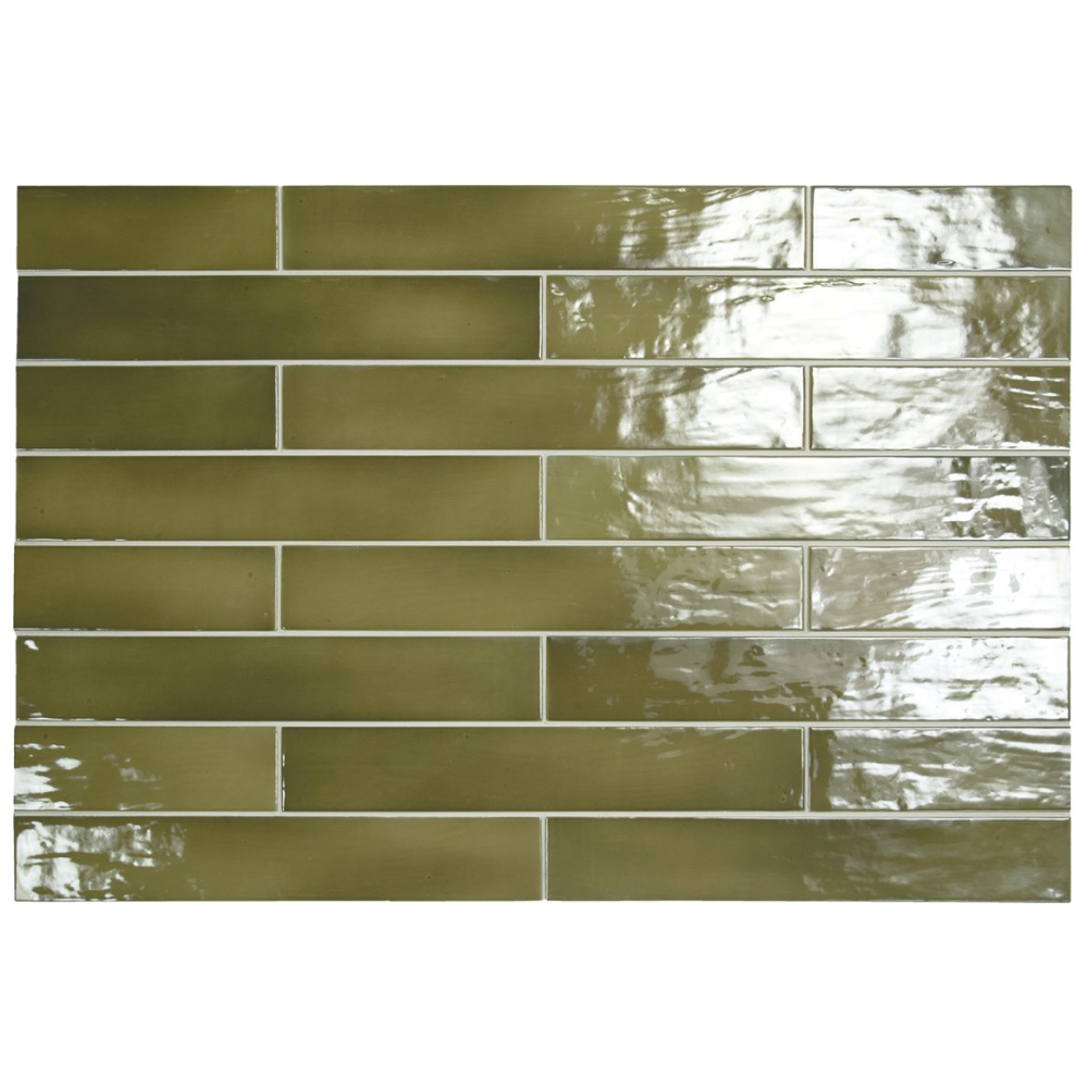 EQUIPE MANACOR BASIL GREEN керамическая плита 6.5х40