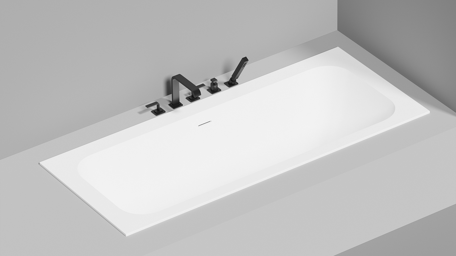 Встраиваемая ванна SALINI ORLANDA AXIS KIT 190x80 глянцевая