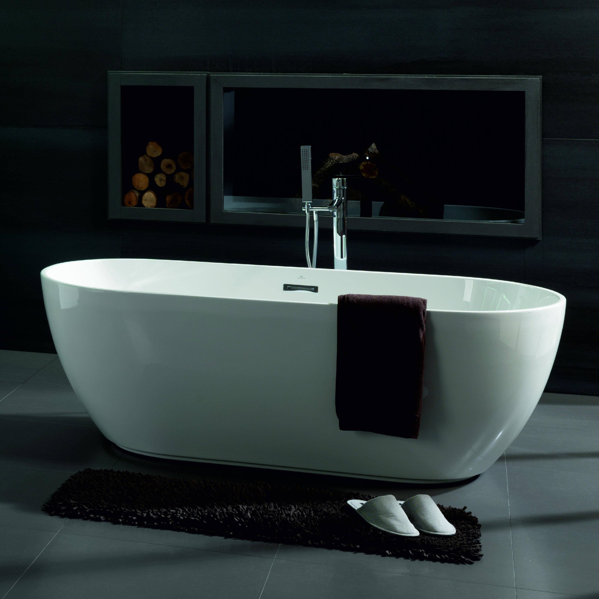 LOUNGE комплект ванна 170х75, CONCEPT (206029 ванна, 149209 смеситель, 158208 сифон, 149141 корпус)