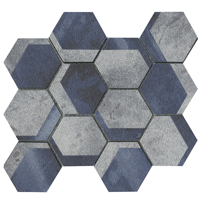 UNIVERSE HEXAGON BLUE мозаика 26,7X23X0,8