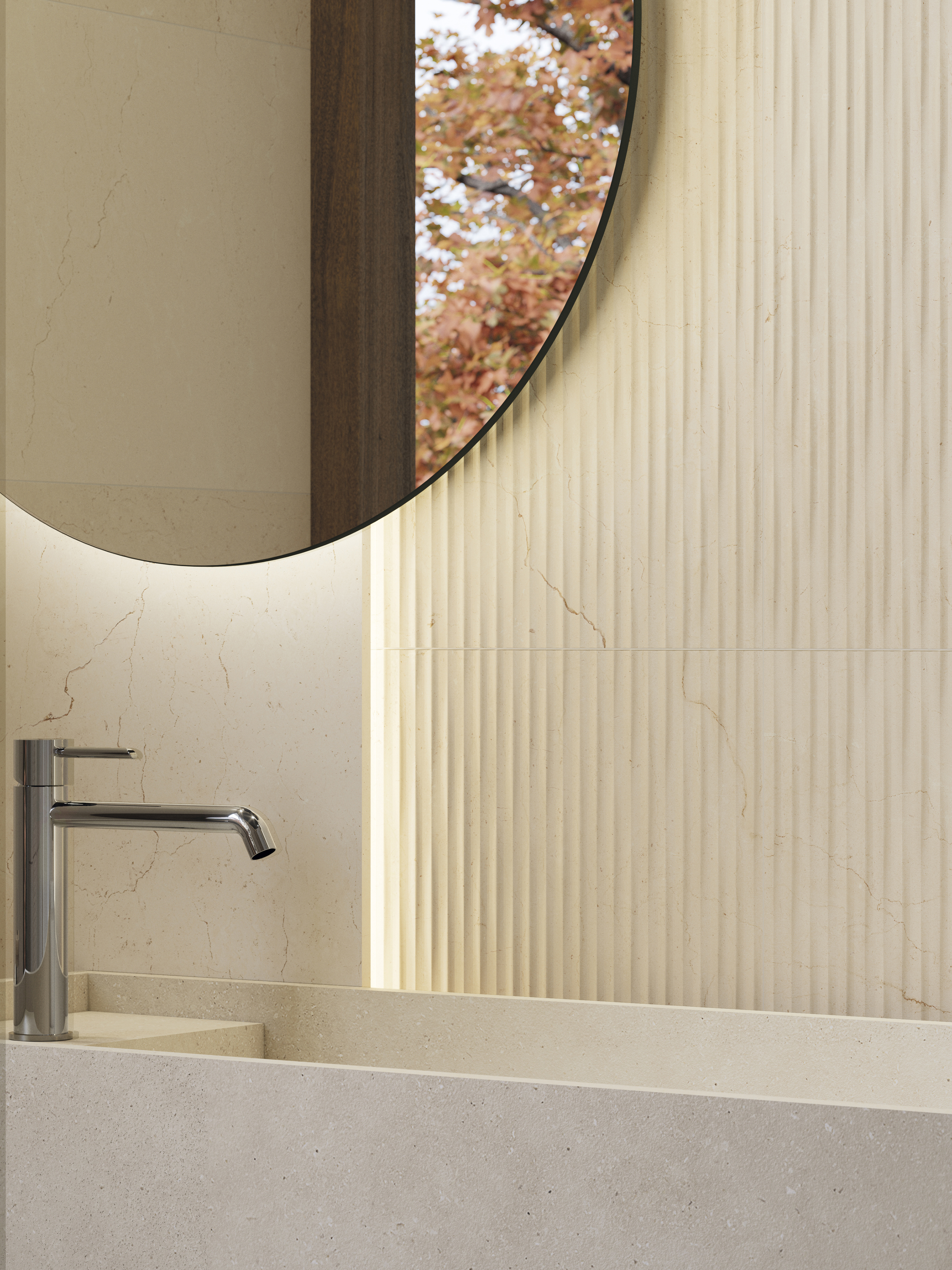 VIA MARMOL CREMA MARFIL керамическая плита 45x120 cm