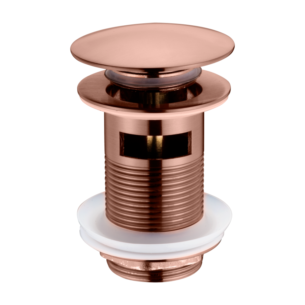 Слив для раковины, автомат(клик-клак) BRUSHED BRONZE c переливом