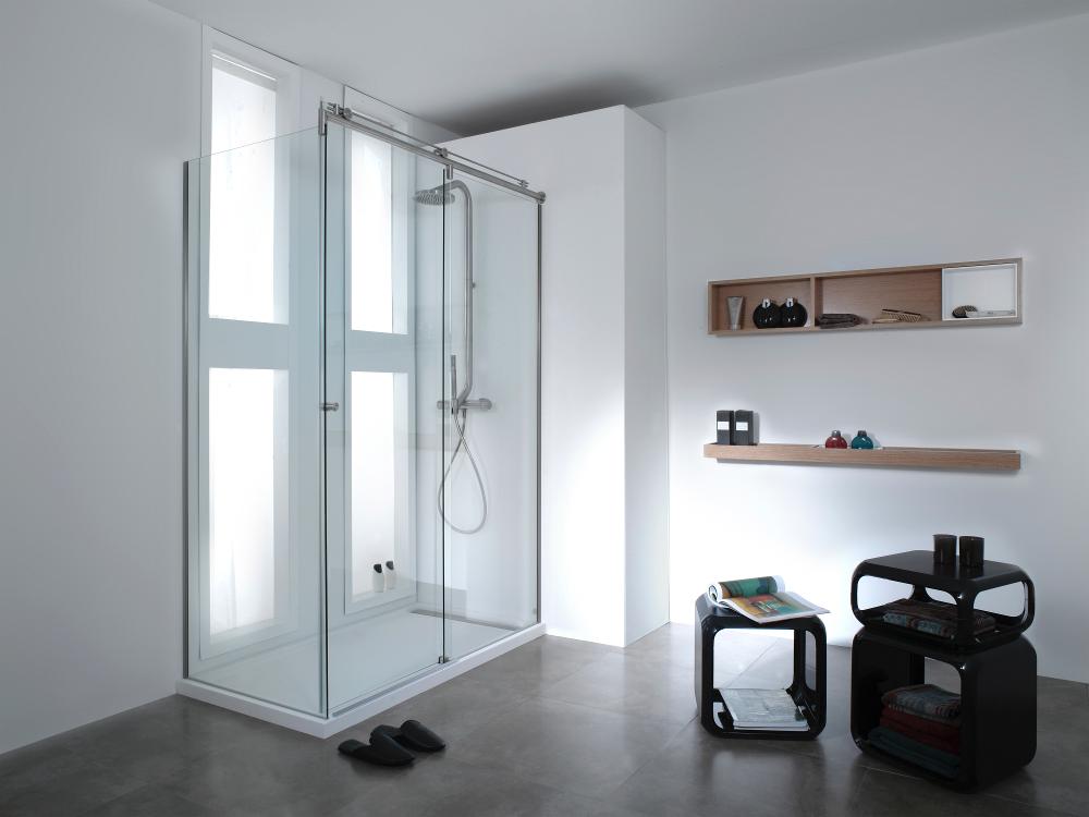 VITRA 5D душевое ограждение (правое) 80х200 закаленное стекло