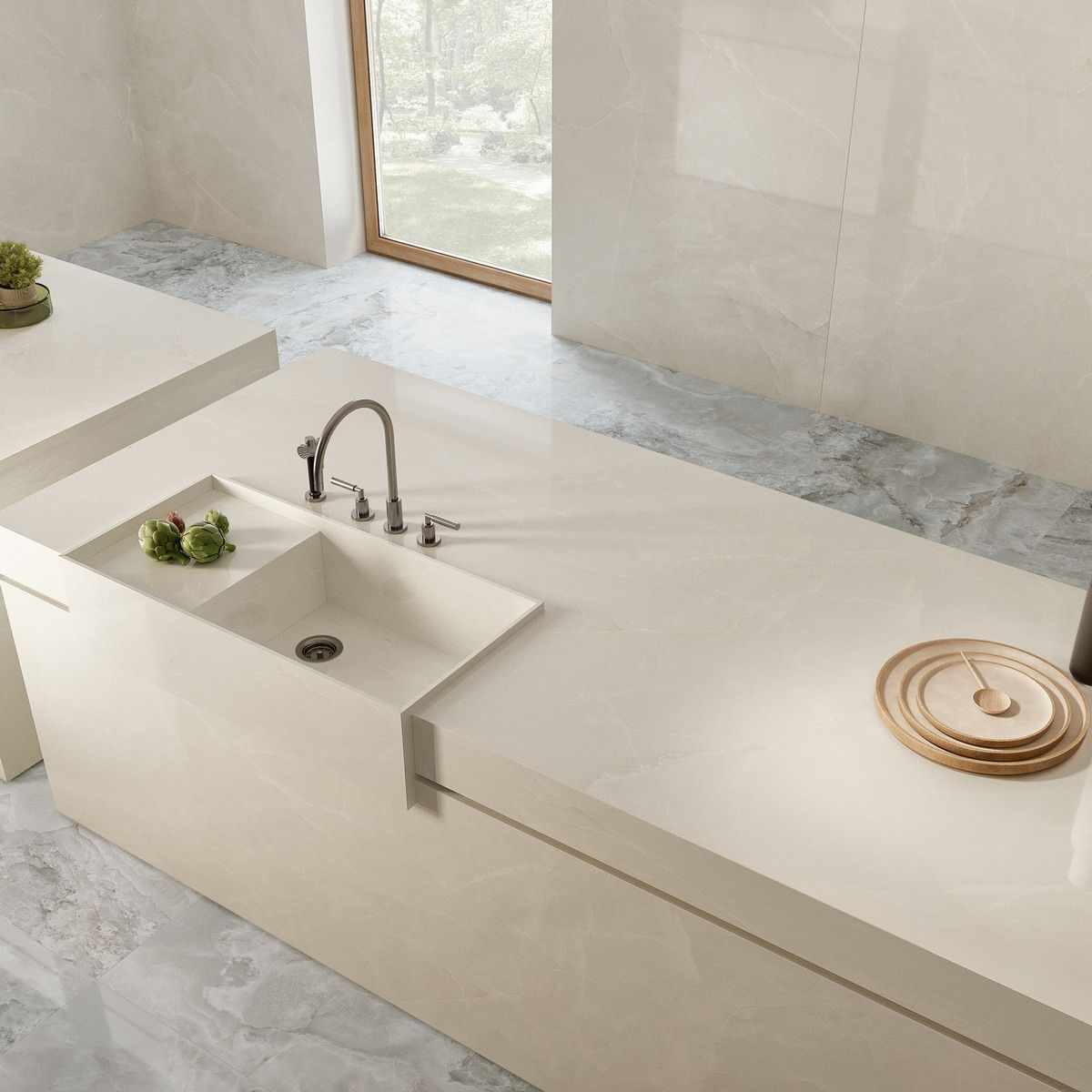 Xlim Scarlet Soft Ivory Polished керамогранит 120x280см