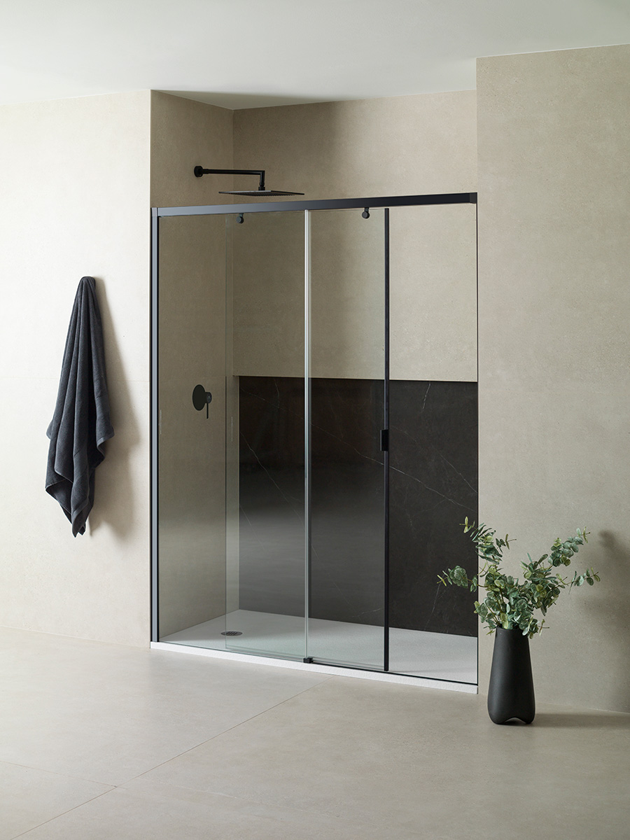 S+LINE 5 NEGRO MATE/TR SG душевая шторка, черная 651-900