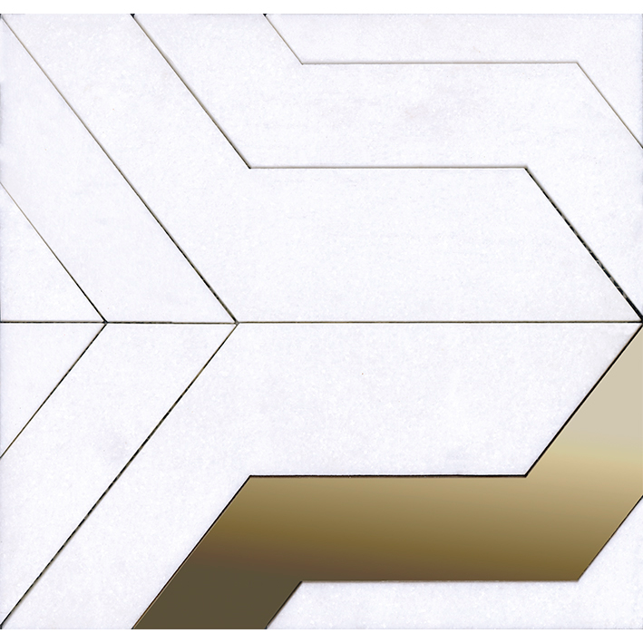 FOCUS WHITE GOLD мозаика 29X28X0,98