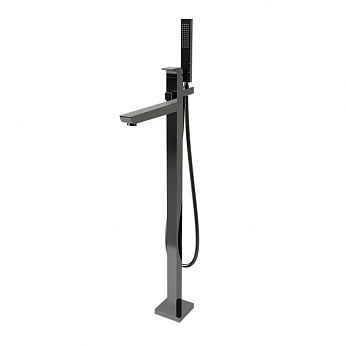 OXO однорычажный смеситель для ванны/душа с ручным душем и гибким шлангом 150 см черный матовый