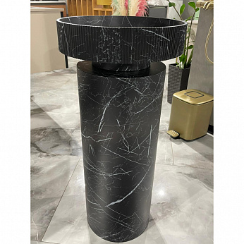 Пьедестал для раковины Corian 300*720 Nero Marquina