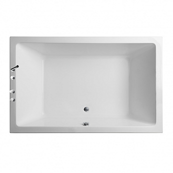 MINIMAL DUO BASIC ванна с встраиваемым смесителем и автоматическим водосливом 190 см X 120 см