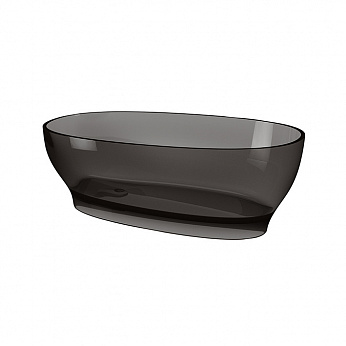 Swan отдельностоящая ванна из полимерной смолы 170x86 (smoke grey)