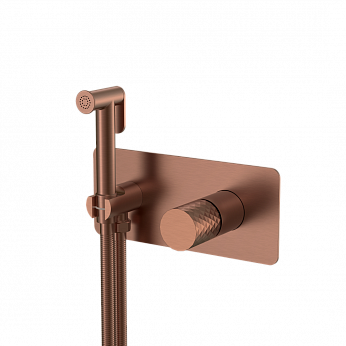 Смеситель гигиенический STICK BRUSHED BRONZE ручка DIAMOND
