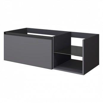 Тумба без раковины BOHEME QUATRO 6 120см (80+40) тумба ANTHRACITE профиль ANTHRACITE